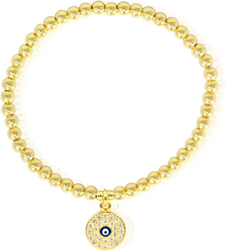 Vista 2 de by you Pulseras elásticas elásticas elásticas de acero inoxidable para mujeres y adolescentes con diseño de moda con diamantes de imitación de oro
