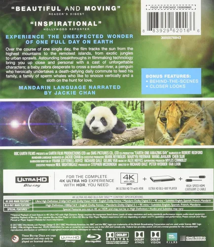 Vista 2 de Earth One Amazing Day (BDUHD Combo) 4K UHD