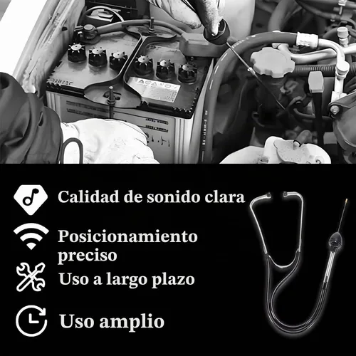 Vista 6 de BFXM Estetoscopio de Mecánico de Coche, Estetoscopio Automotriz Herramienta de Diagnóstico de Motor, Herramientas Automotrices Universales para 1