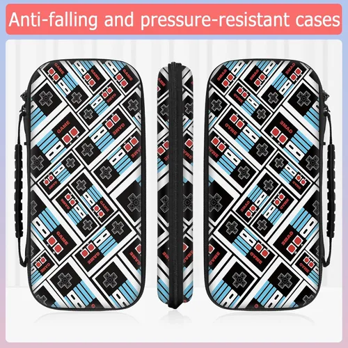 Vista 4 de ALITOR Carrying Case for Nintendo Switch OLED ModelMultifunction Hard Shell Protective Cover Shockproof with Card Slots for Console Accessories for