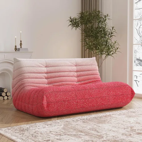 Vista 11 de YVDNHP Puf de espuma viscoelástica, sofá Fireside Togo con almohada