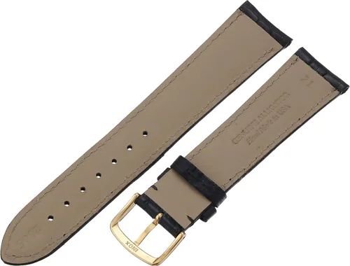 Vista 2 de Hadley-Roma MS2005RA-160 - Correa de reloj de piel de cocodrilo auténtica de 0.630in para hombre