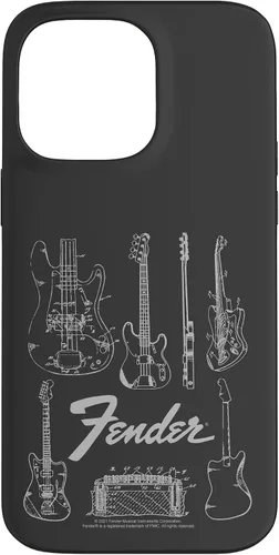 Vista 21 de Fender Carcasa de Guitars Line Art para iPhone 17