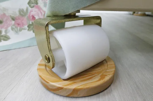 Vista 12 de Shepherd Hardware 9535 Rodillos de cama blancos de 2-1/8 pulgadas con vástago y zócalo, paquete de 2