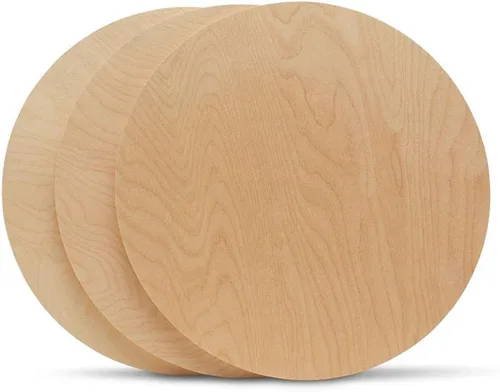 Vista 4 de Círculos de madera de 0.5 pulgadas de grosor, desde 10 hasta 24 pulgadas de diámetro