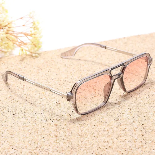 Vista 5 de Pro Acme Lentes de sol estilo aviador planos vintage de los años 70 para mujeres y hombres, lentes rectangulares de marco pequeño, protección UV400