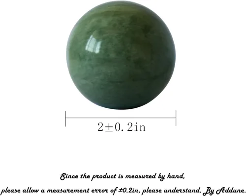 Vista 3 de Bolas de ejercicio de mano de mármol verde oscuro Baoding bolas de masaje de salud chinas aliviar el estrés relajarse dedos regalo para padres