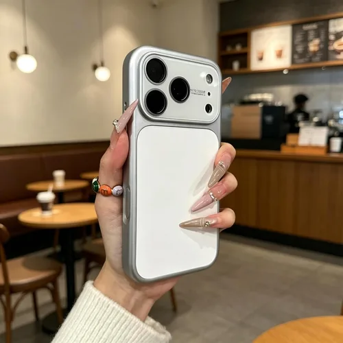 Vista 9 de Funda de silicona líquida para iPhone 17 Pro Max equipada con película protectora de lente, anticolisión suave al tacto y resistente a las manchas