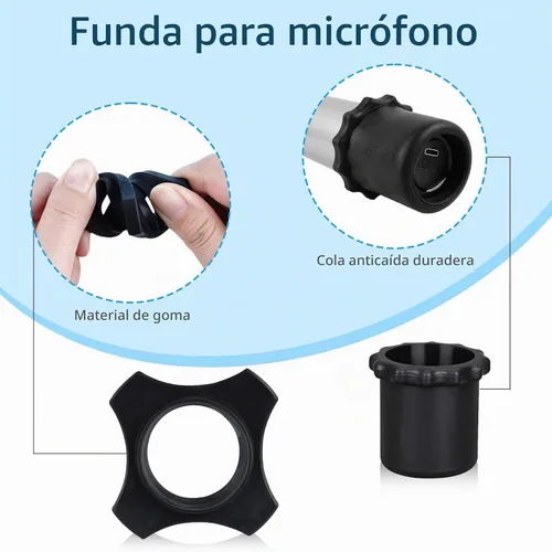 Vista 4 de BILIONE Soporte de micrófono de escritorio para organizar y mostrar 2