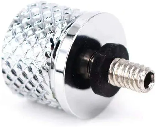 Vista 3 de Tornillo de perno de asiento de guardabarros moleteado inoxidable 1/4 "-20 rosca compatible con Harley 1996-2026 Sportster Dyna Softail Touring CVO