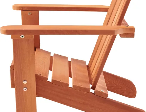Vista 8 de Silla Adirondack en miniatura de madera maciza Hemlock, tumbona compacta para patio al aire libre, resistente a la intemperie, asiento de hoguera