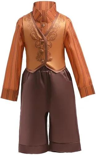 Vista 7 de keaiyouhuo Disfraz de Encanto para niños pequeños 4 piezas disfraz de Antonio para niños disfraz de príncipe Madrigal Halloween cosplay 1-7T