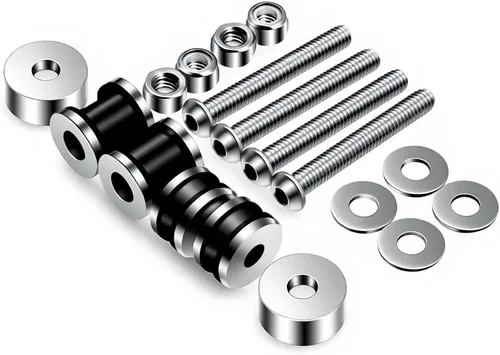 Vista 10 de Kit de acoplamiento desmontable de liberación rápida para barra Sissy para Harley Sportster XL883 XL1200 2004+ con tornillo de montaje Cromo #1