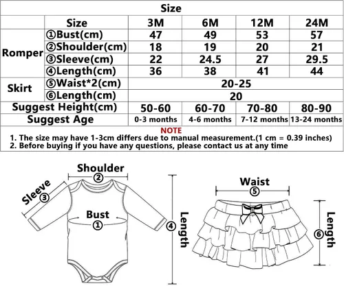 Vista 3 de HUAANIUE Newborn Baby Girl Christmas Outfit Romper Tutu Dress With Headband Birthday