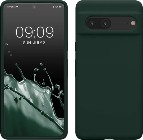 Vista 102 de kwmobile Funda compatible con Google Pixel 7 - Funda de silicona TPU con acabado suave - Piedra antigua