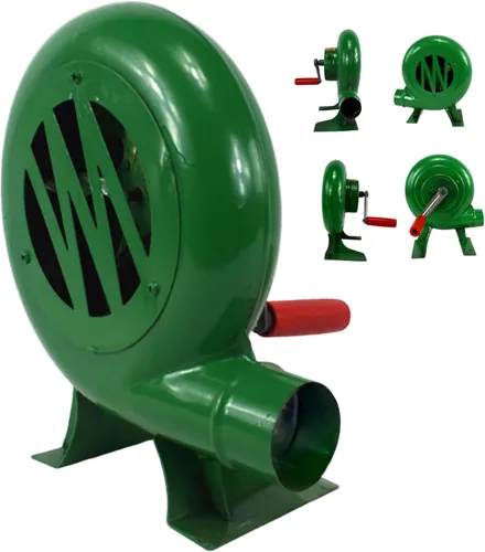 Vista 2 de Ventiladores de barbacoa, soplador de barbacoa de 200 W, mini soplador de forja de herrero con conducto de hierro, soplador manual portátil