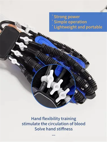 Vista 4 de Ambos guantes del robot de la rehabilitación de la mano, equipo del entrenamiento del dedo de la movilidad, dispositivo del entrenamiento