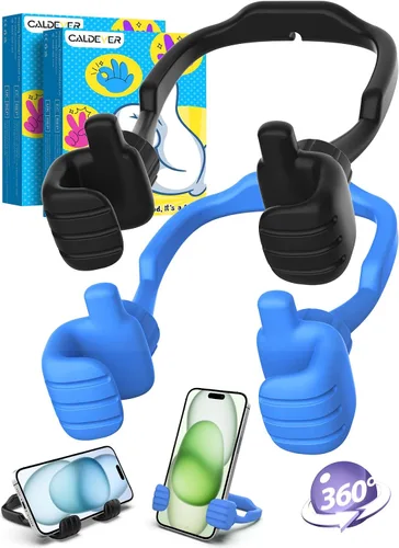 Vista 12 de CALDEVER Rellenos de Calcetín para Adolescentes Niños Niñas Adultos Soporte para Teléfono Celular Patentado Paquete de 2 Soporte Perezoso Thumbs Up