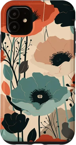 Vista 8 de Minimal Poppy Boho Flower Cute Aesthetic Case for iPhone 17