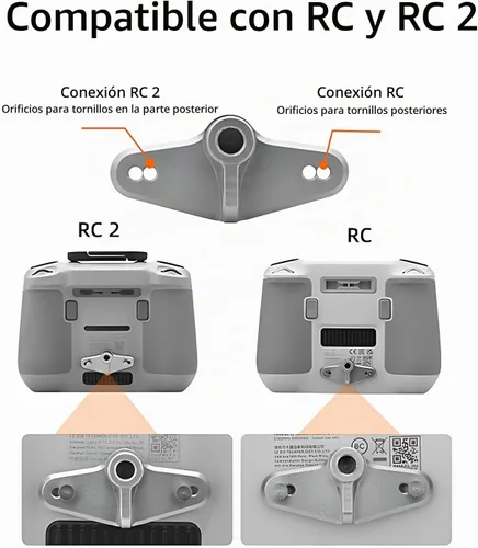 Vista 5 de Soporte de bicicleta para Mini 4 Pro/DJI Neo RC2 Soporte de manillar de bicicleta compatible con DJI Mini 3 Pro/Air 2s/Mavic 3 Drone Bike Aluminu