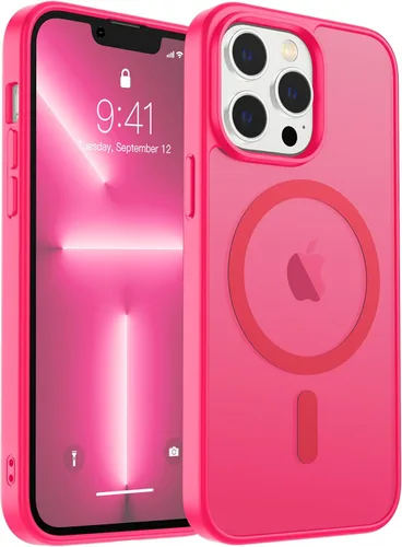 Vista 172 de zapica Funda magnética para iPhone Air, con protector de pantalla de vidrio templado, compatible con MagSafe, translúcida mate, a prueba de golpes