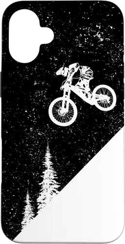 Vista 23 de Funda para bicicleta de montaña para iPhone 16, descenso, BTT, vintage, para ciclismo de montaña