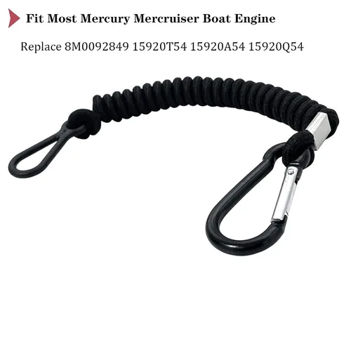 Vista 5 de 8M0092849 - Interruptor de parada de emergencia para motor de barco, repuesto para motor fuera de borda Mercury Mercruiser - 15920T54 15920A54 Nuevo