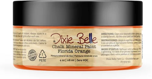 Vista 351 de Pintura para muebles con acabado de tiza Dixie Belle Paint Company - Amatista (4oz) - Pintura mineral de tiza chic púrpura profundo mate