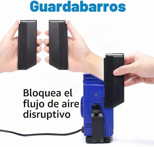 Vista 7 de WEP 948DQ-I - Herramienta extractora de humos con doble filtrado, manos de ayuda, ángulo de inclinación ajustable, guardabarros para estación
