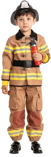 Vista 8 de Disfraz unisex de bombero para Halloween para niño