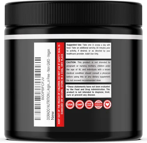 Vista 7 de L Arginine L Citrulina (240 unidades) – Píldora de óxido nítrico para resistencia y resistencia y L arginina L citrulina en polvo (0.11 onzas)