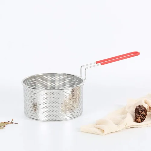 Vista 4 de Colador de fideos de acero inoxidable Filtro de alimentos fritos Colador Colador Cuchara Colador Cesta