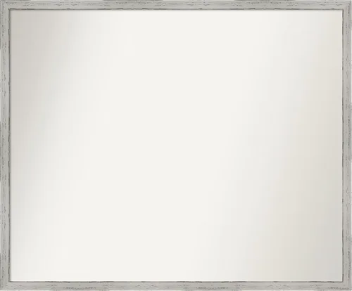 Vista 325 de Amanti Art Espejo de baño blanco para sobre el fregadero, 22 x 45 pulgadas, espejo de tocador rectangular blanco Lucie, marco de madera moderno
