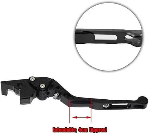 Vista 3 de Clutch Brake Lever for FZ8 FZ-8 2011-2020 Motorcycle Adjustable Folding Extendable Brake Clutch Levers Handle
