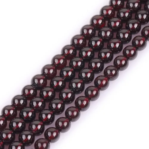 Vista 100 de GEM-Inside - 95 cuentas AA color morado oscuro de amatista de 15 pulgadas por hebra con agujero, piedras preciosas naturales y cuentas de cristal