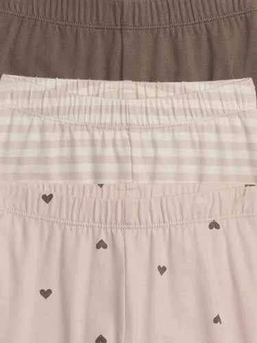 Vista 3 de GAP Paquete de 3 leggings sin cierre para bebé niña