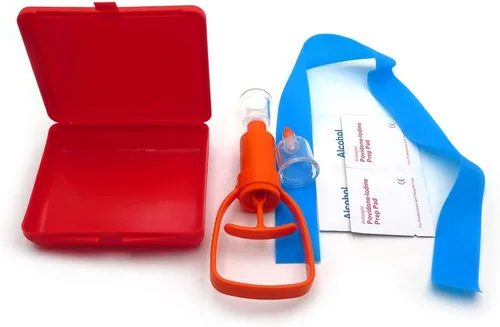 Vista 8 de Kit de mordida de serpiente Camping Emergencia Survival Primeros Auxilios Veneno Sting Extractor [Número de artículo: ET-Extractor001]