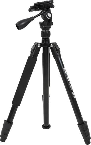 Vista 2 de Celestron 82051 Hummingbird Cabezal de Trípode de Acción Rápida Pan Tilt para Telescopio Terrestre, Binoculares o Cámara, Negro