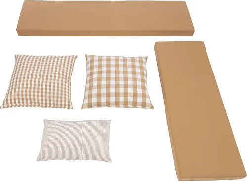 Vista 20 de Linon Harris Apple Verde 2 piezas de cojín de rincón con 3 almohadas de acento coordinadas de Linon - Solo se ajusta a la colección Harris Nook