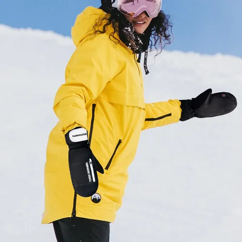 Vista 5 de Durio Guantes de esquí para mujer, impermeables, cálidos, para hombres y mujeres, guantes de nieve antideslizantes para invierno, guantes