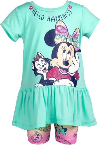 Vista 5 de Disney Minnie Mouse Mickey Mouse - Camiseta corta con diseño de nudo para niñas