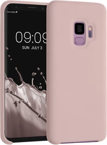 Vista 298 de kwmobile Funda compatible con Samsung Galaxy S9 - Funda de silicona TPU con acabado suave - Blue Reef