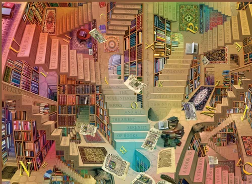 Vista 6 de Anatolian Puzzle - Cute Kittens - Perros de cómic, rompecabezas de 2 x 500 piezas, #3611