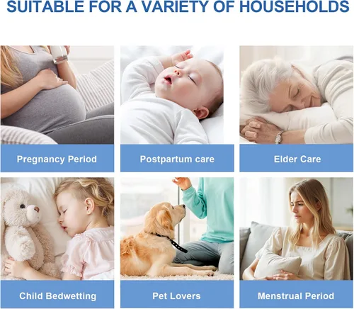 Vista 7 de Eiayeebil Protector de colchón impermeable tamaño Queen, protector de colchón de tela de aire 3D transpirable para sábana bajera tamaño Queen