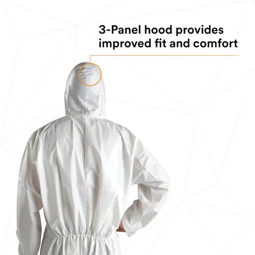 Vista 5 de 3M 4510Overoles desechables, XL, Blanco, 25