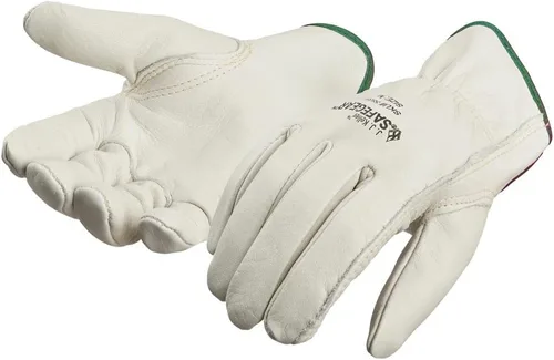 Vista 7 de SAFEGEAR - Guantes de trabajo de piel de vaca con pulgar Keystone