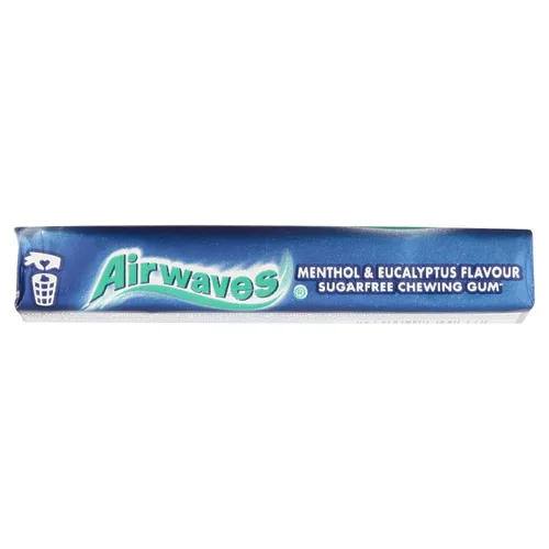 Vista 7 de Chicle sin azúcar Airwaves mentol y eucalipto, 10 tabletas, paquetes de 30