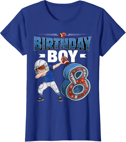 Vista 48 de Dabbing Boy - Camiseta de 8 años de fútbol americano americano, Negro, S