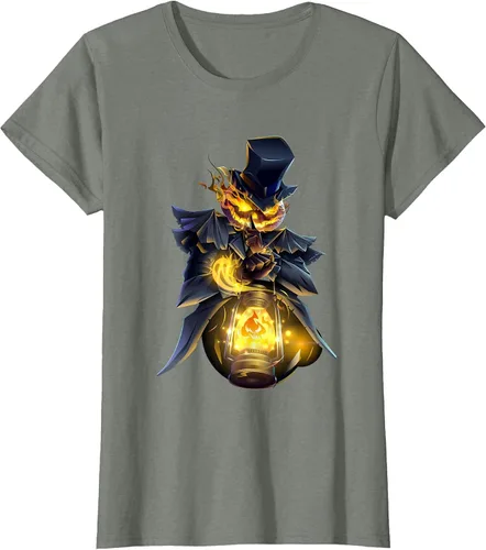 Vista 4 de Halloween Pumpkin Scary Jack O Lantern Boy Girl Men Women T-Shirt Negro