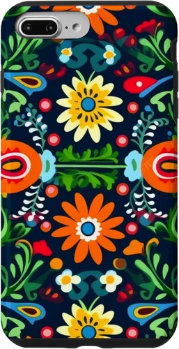 Vista 12 de Funda para iPhone 16 con diseño floral mexicano tradicional mexicano